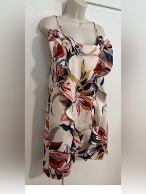 Flawless Gigi Flounce Floral Print Knee Length Dress Women’s Size 4 By Cooper St
